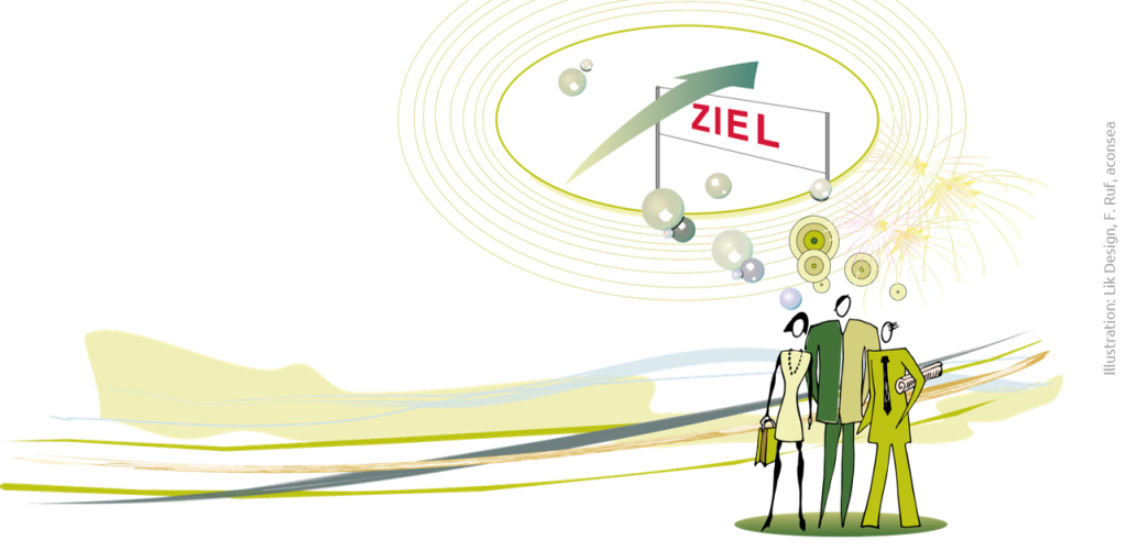 Illustration Kommunikation im Team