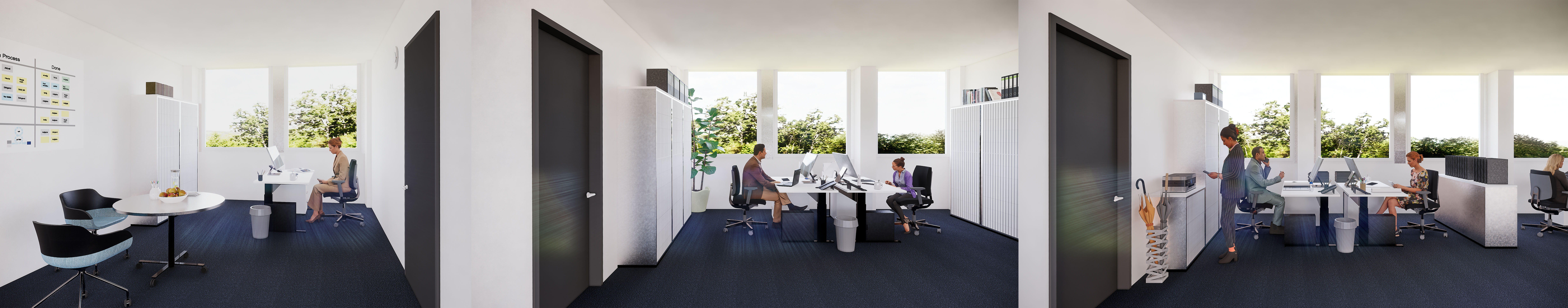 Bürokonzept Zellenbüro